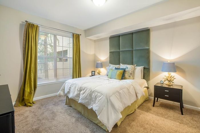 Model apartment bedroom