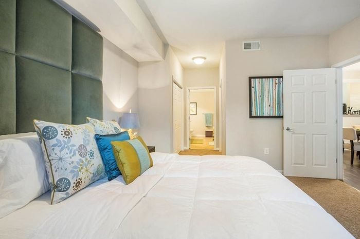 Model apartment bedroom