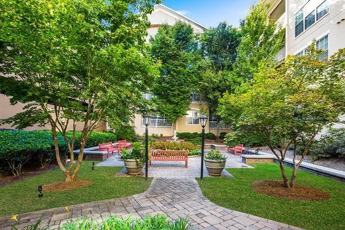 European-style courtyard