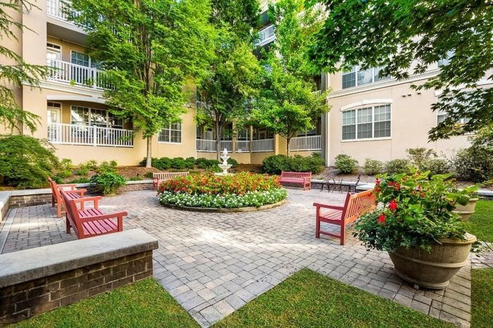 European-style courtyard
