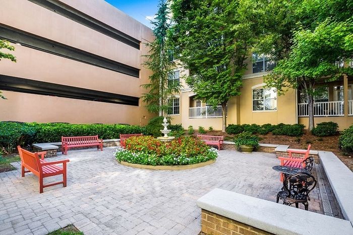 European-style courtyard