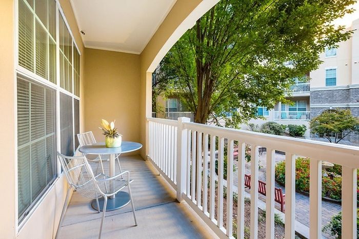 Model apartment balcony