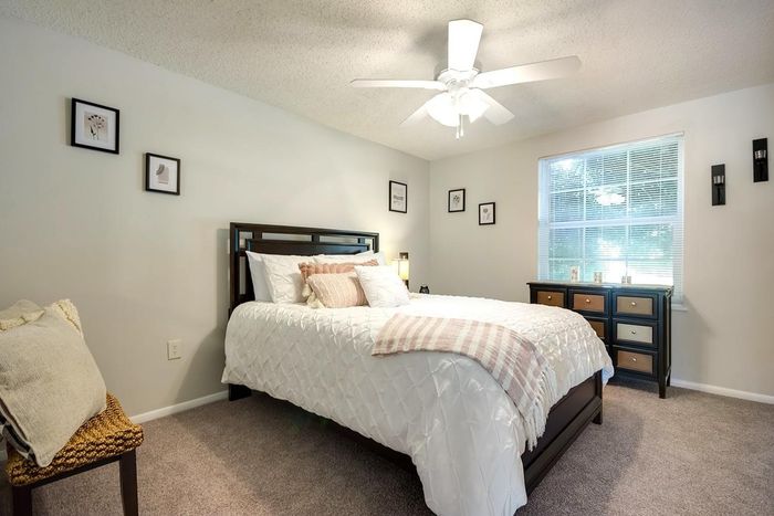 Model apartment bedroom