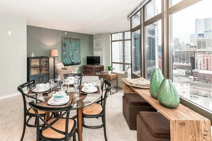 Model 2 Bedroom - Dining and Living