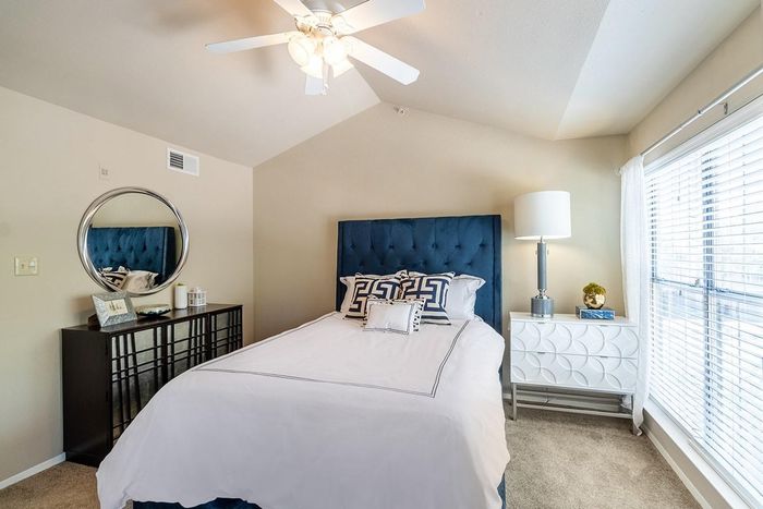 Model apartment bedroom