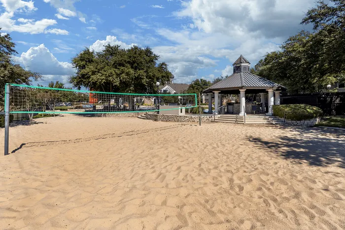 Sand volleyball court