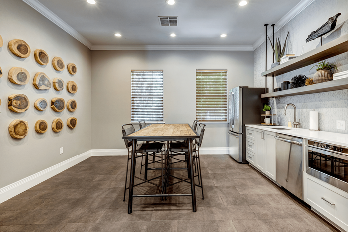 Dining area and kitchen