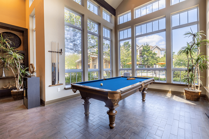 Clubhouse and billiards table