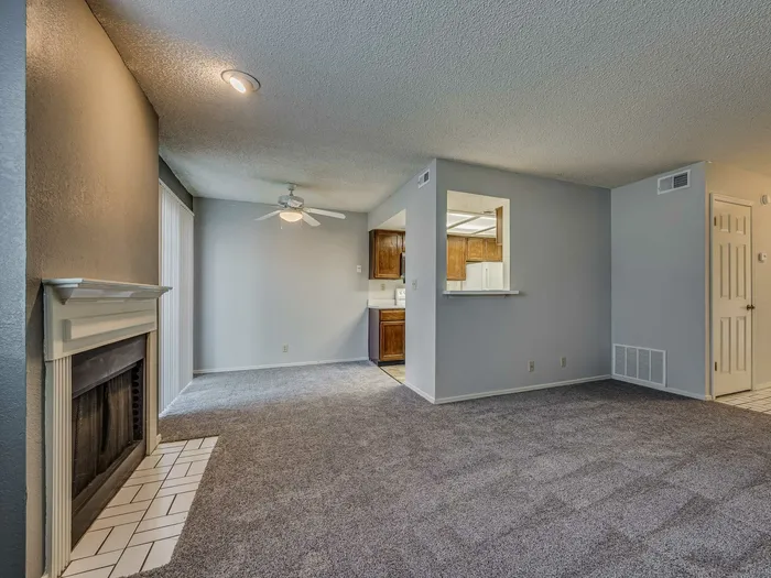 Living Room with Fireplace