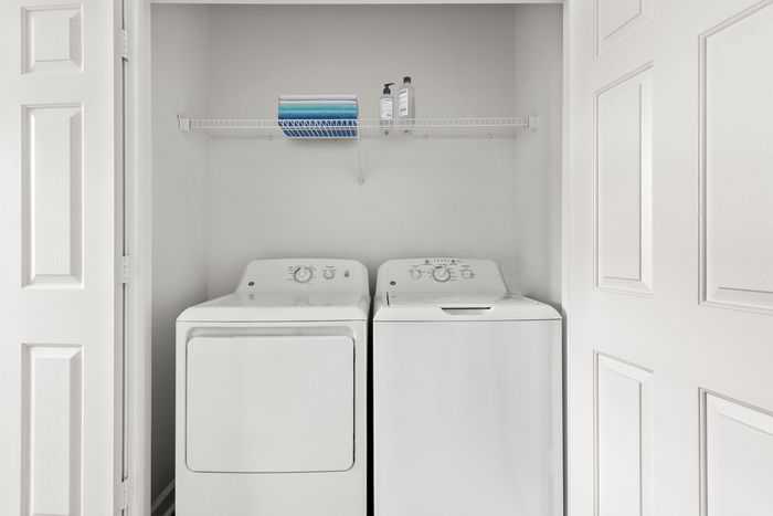 apartment laundry closet