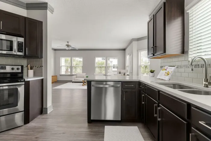 Kitchen | Luxe Lakewood Ranch FL Apartments