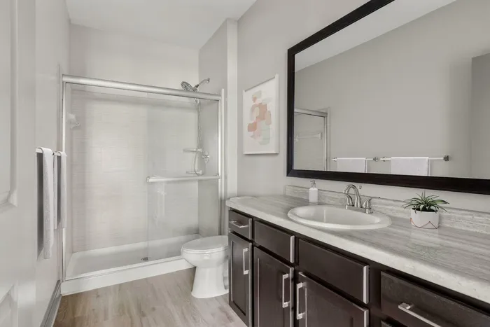 Bathroom | Luxe Lakewood Ranch FL Apartments