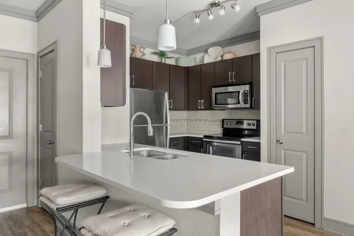 Kitchen | Luxe Lakewood Ranch FL Apartments