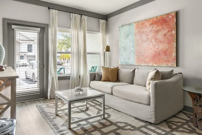 Living Room | Luxe Lakewood Ranch FL Apartments
