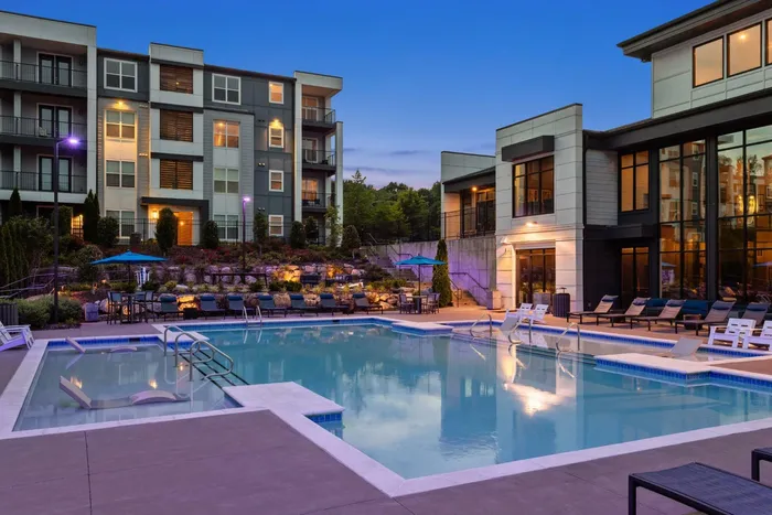 Pool Evening | The Anson | Nashville TN Apartments