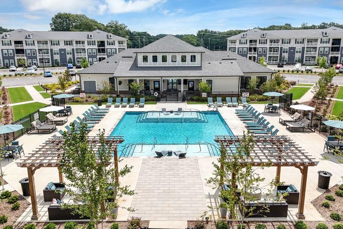Pool Daytime Aerial Shot