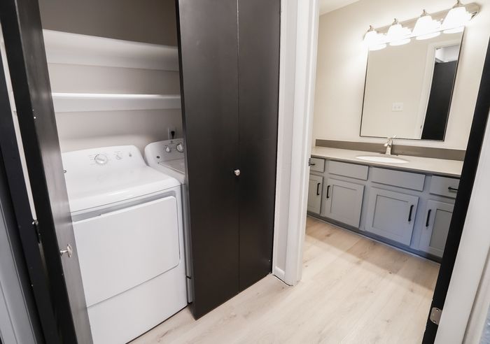 Bathroom & Laundry Area