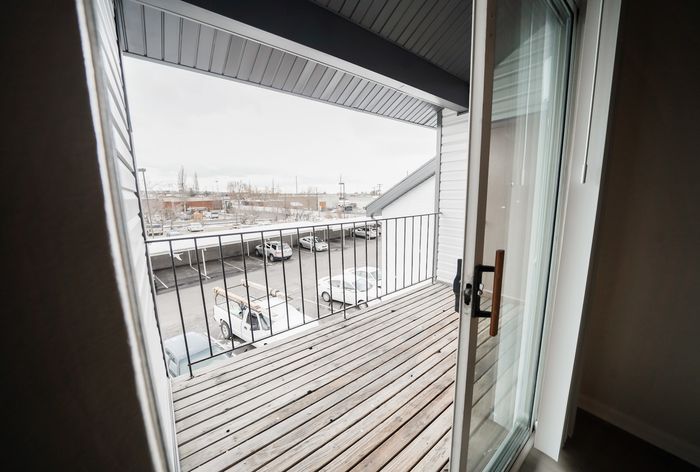 View out Sliding Glass Doors