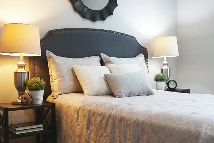 Beautiful Primary Bedroom | Apartments in Tualatin, OR | River Ridge