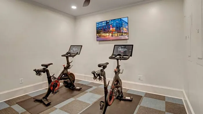 Peloton Bikes Fitness Center | Apartments For Rent Near Nashville Tn | Hamptons at Woodland Pointe