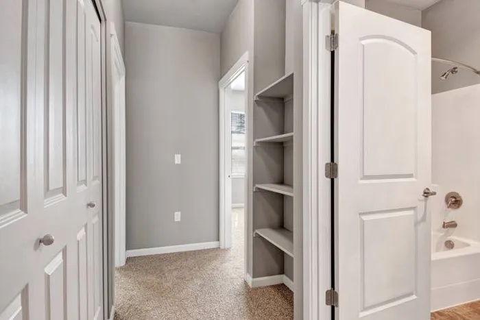 Bathroom with Extra Cabinet Space | Tualatin OR Apartments | River Ridge