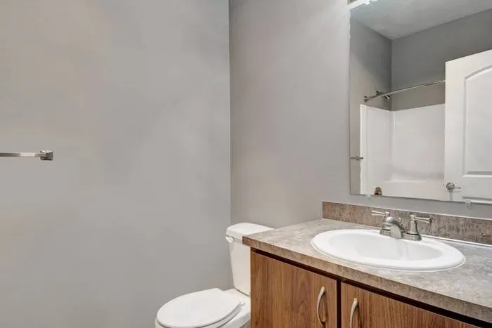 Bathroom with Extra Cabinet Space | Tualatin OR Apartments | River Ridge
