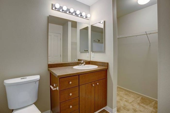 Bathroom (21-07504) | Puyallup WA Apartments and Townhomes | Brookstone at Edgewater