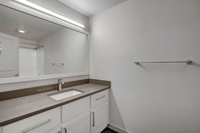 Bathroom with Ample Storage | Apartments in Everett | Charter Club