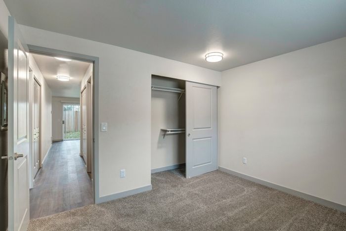 Bedrooms with Large Closet | Everett WA Apartments | Charter Club