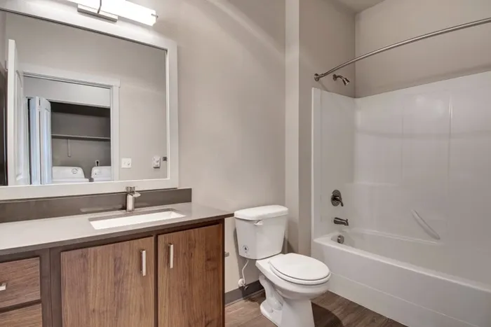 Bathroom with Extra Cabinet Space | Tualatin OR Apartments | River Ridge