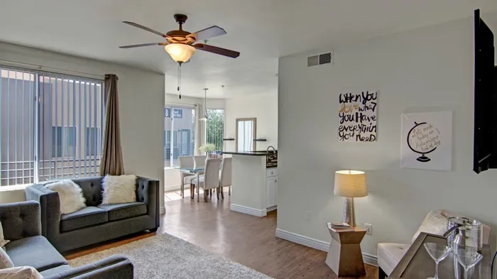 Elegant Living Room | 3 Bedroom Apartments In Phoenix Arizona | Pavilions on Central