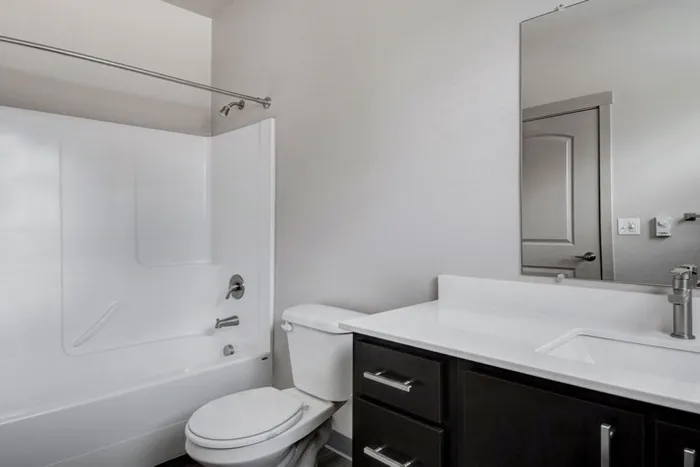 Bathroom with Extra Cabinet Space | Tualatin OR Apartments | River Ridge