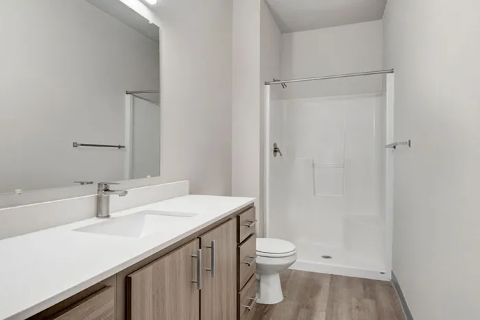 Bathroom with Extra Cabinet Space | Tualatin OR Apartments | River Ridge