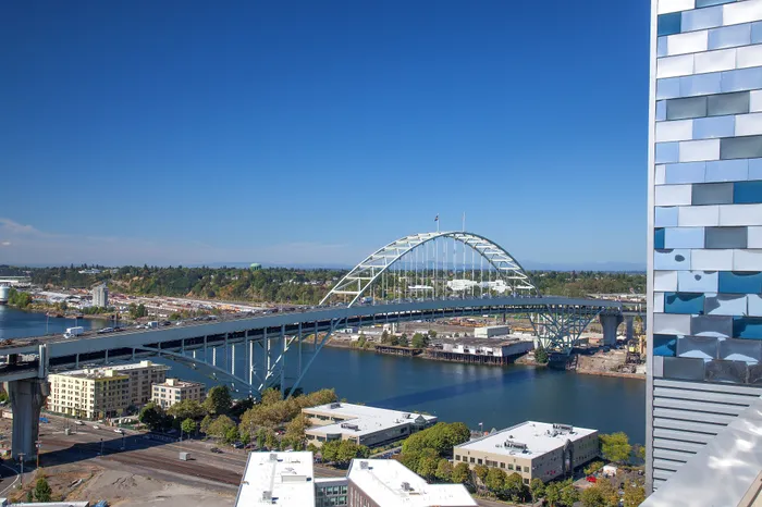 View of the Willamette River from NV