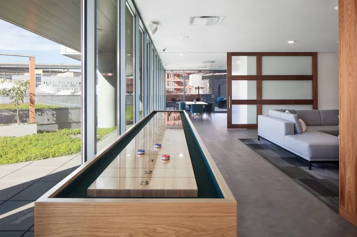 NV lobby shuffleboard table