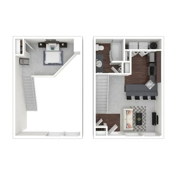 Studio Floor Plan | Dupont Wa Apartments | Trax at DuPont Station