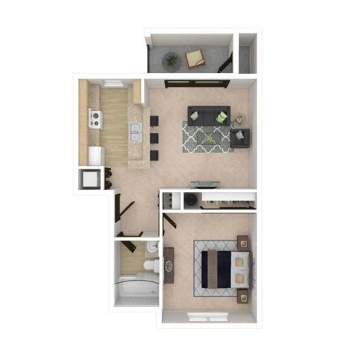 One Bedroom Apartments | Everett WA | Charter Club