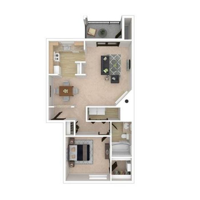 One Bedroom One Bath | Apartments in Everett WA | Charter Club
