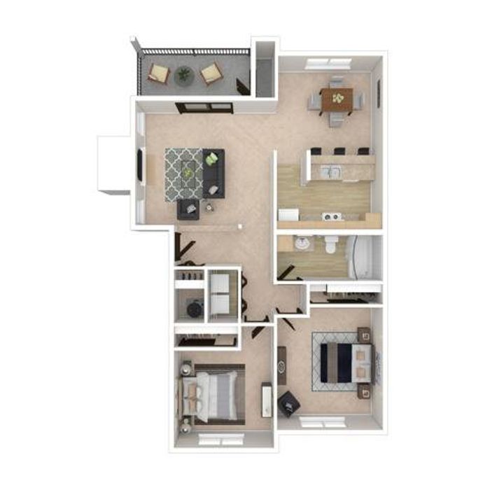 Two Bedroom One Bath | Apartments in Everett WA | Charter Club