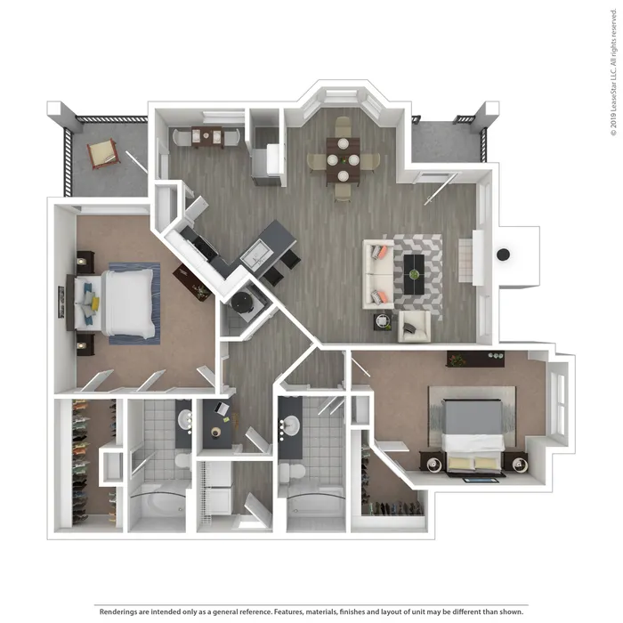 Floor Plan 5 | Apartments Near Nashville, TN Airport | Hamptons at Woodland Pointe