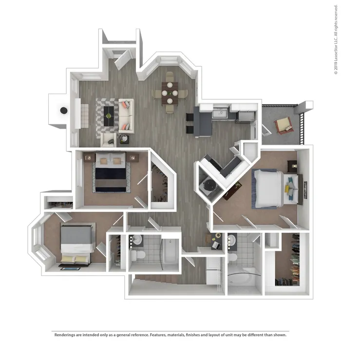 Floor Plan 6 | Apartments For Rent Near Nashville TN | Hamptons at Woodland Pointe