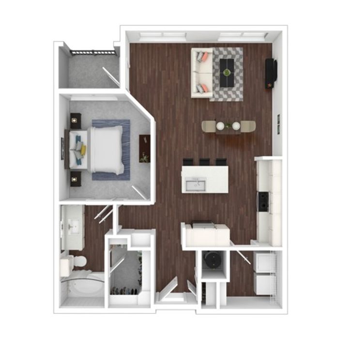 One Bedroom One Bath | Austin Texas Apartments for Rent | Brightleaf at Lakeline