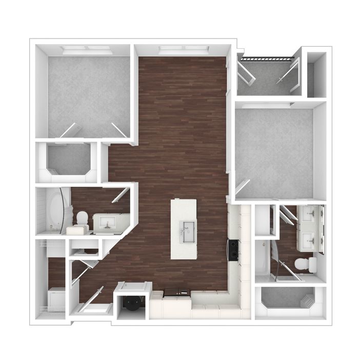 Two Bedroom Two Bath | Austin TX Apartments | Brightleaf at Lakeline