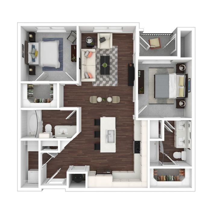 Two Bedroom Two Bath | Austin TX Apartments | Brightleaf at Lakeline