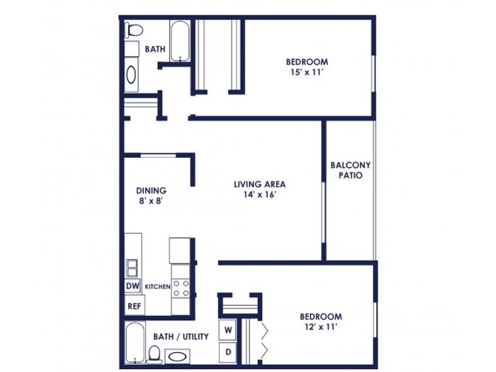 Two Bedroom Two Bath