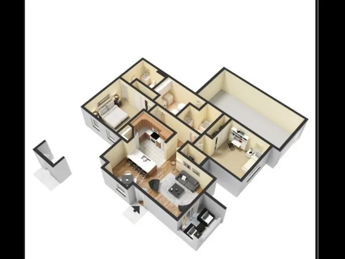 Tchaikovsky - Two bed Two bath - 1120 sq ft