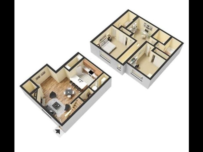 Stravinsky- Two bed Two bath - 1180 sq ft