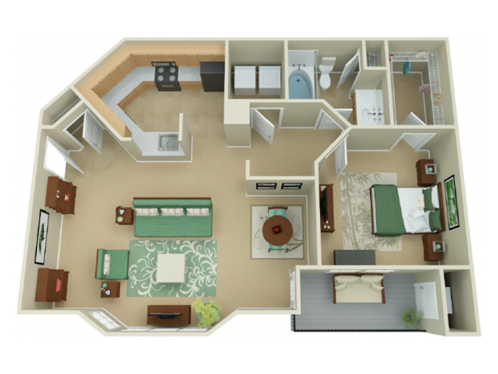 Candlelight - One Bedroom One Bathroom