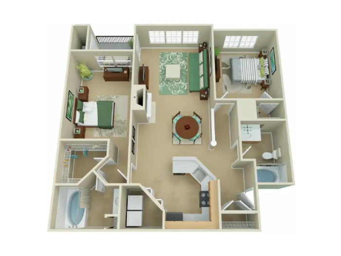 Madison - Two Bedroom Two Bathroom