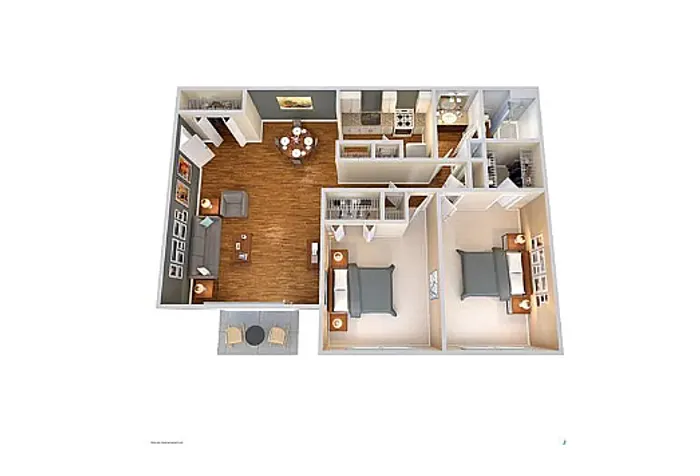 The St. Ives 2x2 1155 sqft.